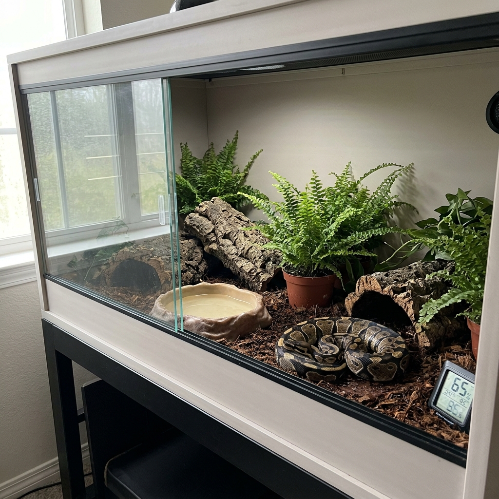 Ball python humidity and shedding management (python regius) — Reptiles / Snakes cover image