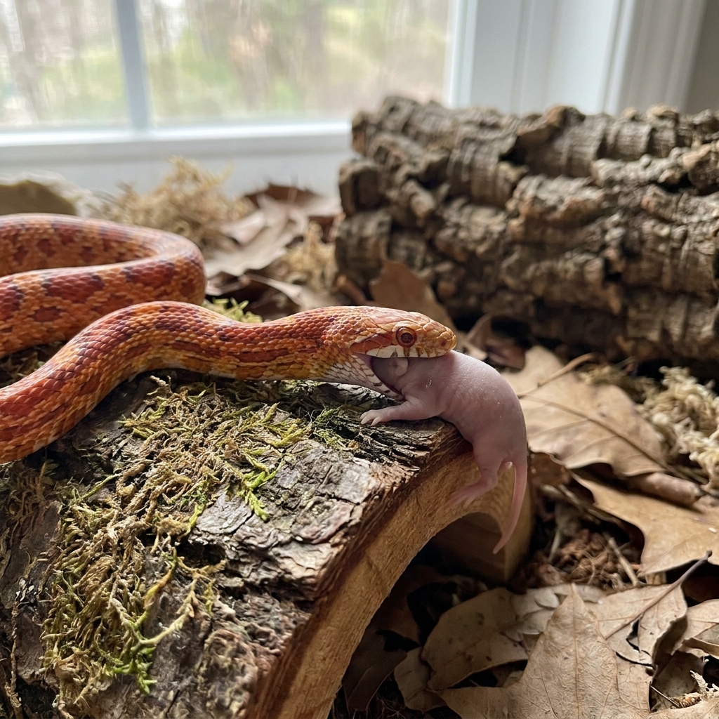 Corn snake: how to size feeder prey (pantherophis guttatus) — Reptiles / Snakes cover image