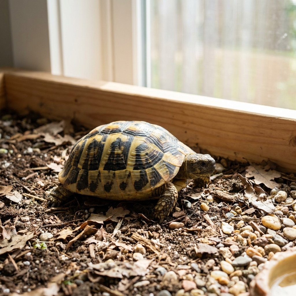 Hermann's and Russian tortoise indoor husbandry: the Mediterranean setup keep... (testudo horsfieldii) — Reptiles / Tortoises cover image