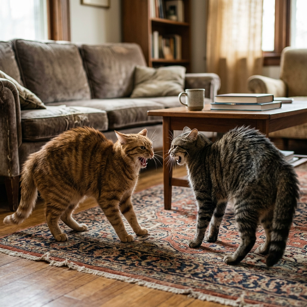 Cat-to-cat aggression: from hissing to full fight, when to step in and when t... (behavior modification) — Cats / Multi-Cat Households cover image