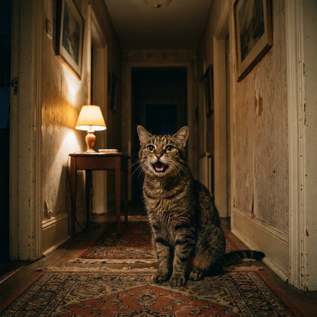 Night-time yowling in cats: 6 root causes and matching fixes (cognitive dysfunction) — Cats / Behavior cover image