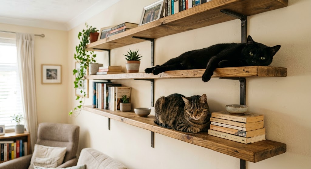 Indoor cat enrichment: designing vertical space your cat will actually use (vertical space) — Cats / Enrichment cover image