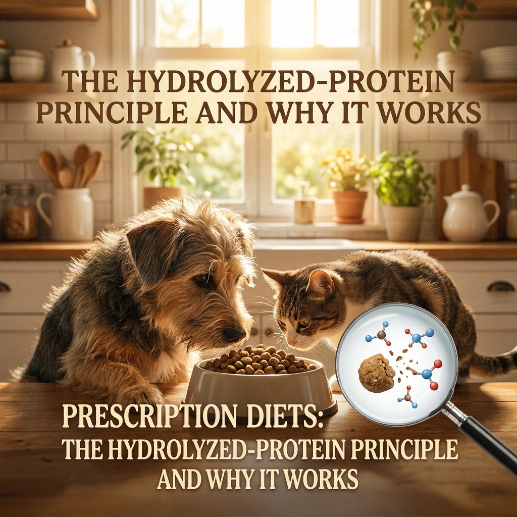 Prescription diets: the hydrolyzed-protein principle and why it works (veterinary nutrition) — Dogs / Clinical Nutrition cover image