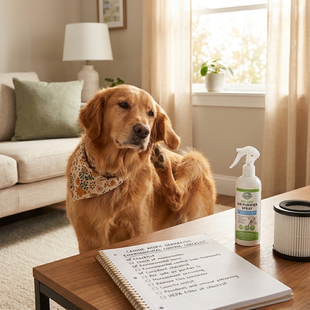 Canine atopic dermatitis: an environmental control checklist that actually re... (environmental allergy) — Dogs / Skin & Coat cover image