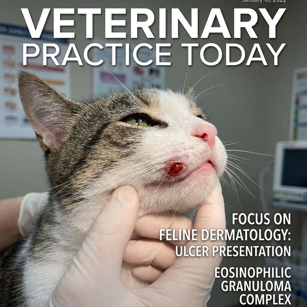 Feline eosinophilic granuloma complex: the three presentations, the diagnosis... (eosinophilic granuloma) — Cats / Dermatology cover image