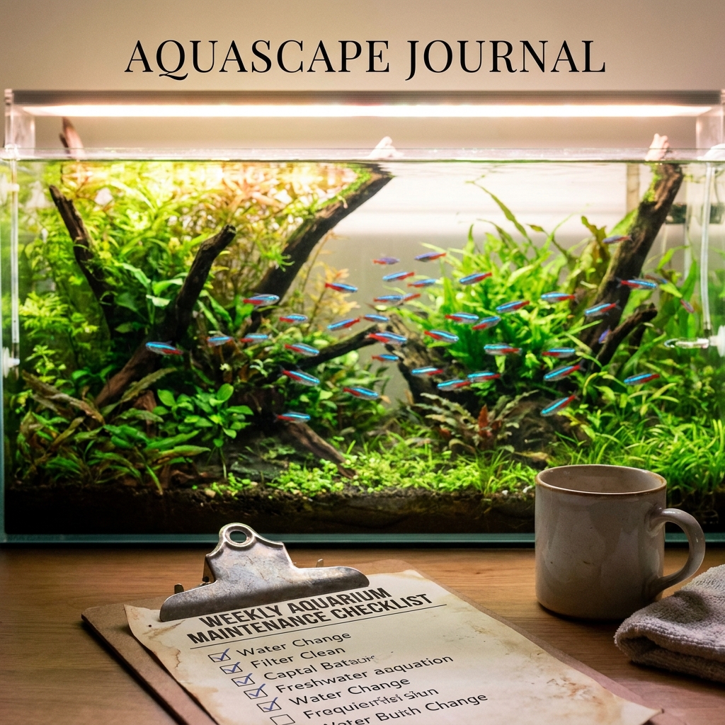 Weekly aquarium maintenance schedule: a printable routine that prevents 90% o... (maintenance schedule) — Fish / Aquarium Basics cover image
