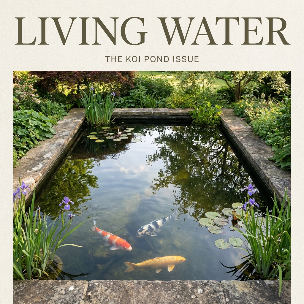 Koi pond sizing: depth, surface area, and capacity calculations that produce ... (pond sizing) — Fish / Koi & Ponds cover image