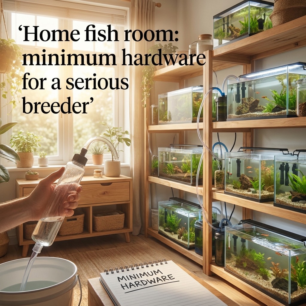 Home fish room: minimum hardware for a serious breeder (rack system) — Fish / Fish Breeding cover image