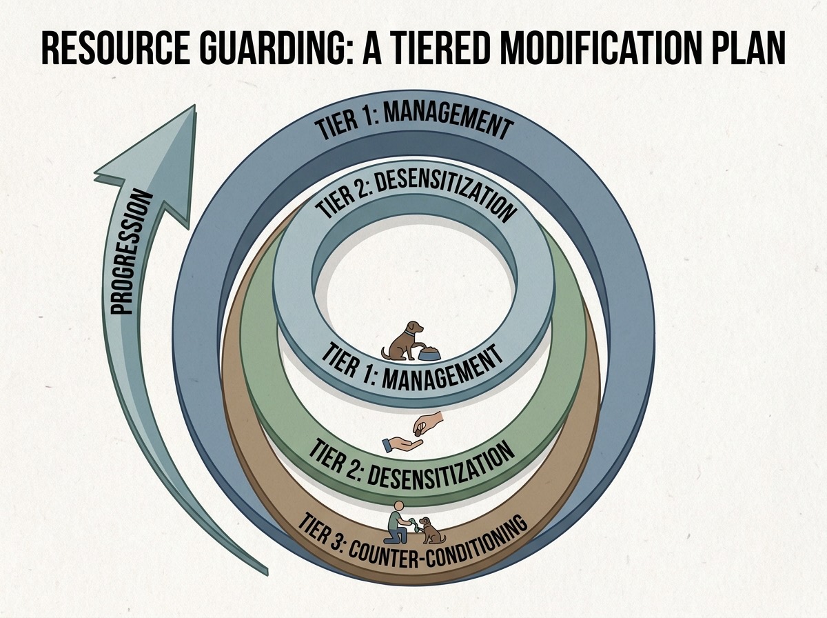 Section — body language progression from mild to severe guarding