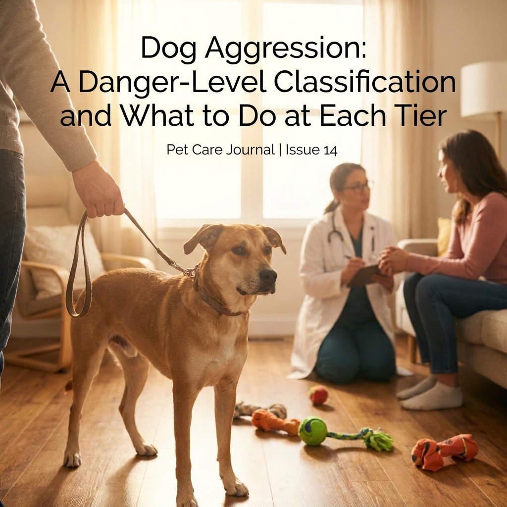 Dog aggression: a danger-level classification and what to do at each tier (behavior modification) — Dogs / Behavior cover image