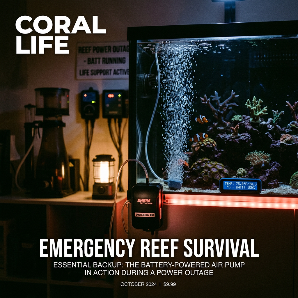 Power outage emergency plan for a reef tank: the 4-hour survival rule and the... (battery backup) — Fish / Saltwater & Reef cover image