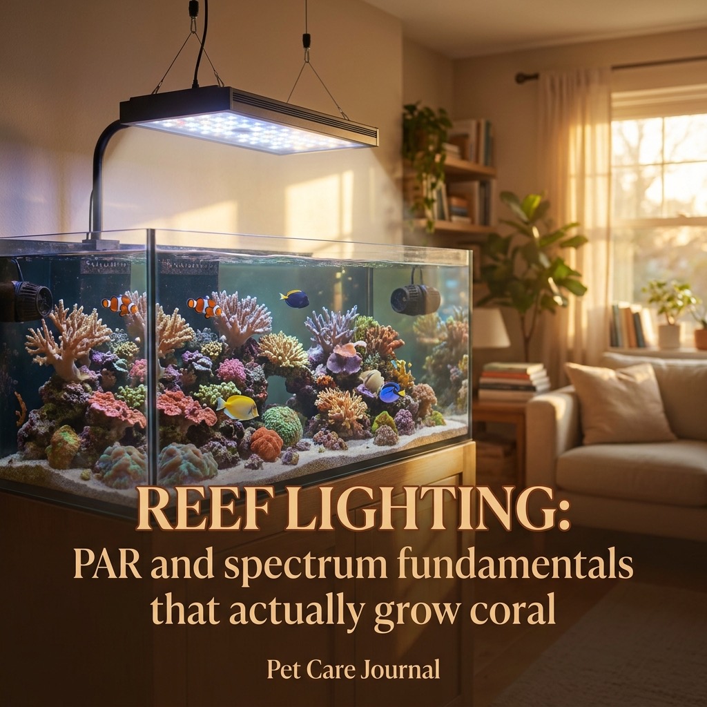 Reef lighting: PAR and spectrum fundamentals that actually grow coral (reef lighting) — Fish / Saltwater & Reef cover image