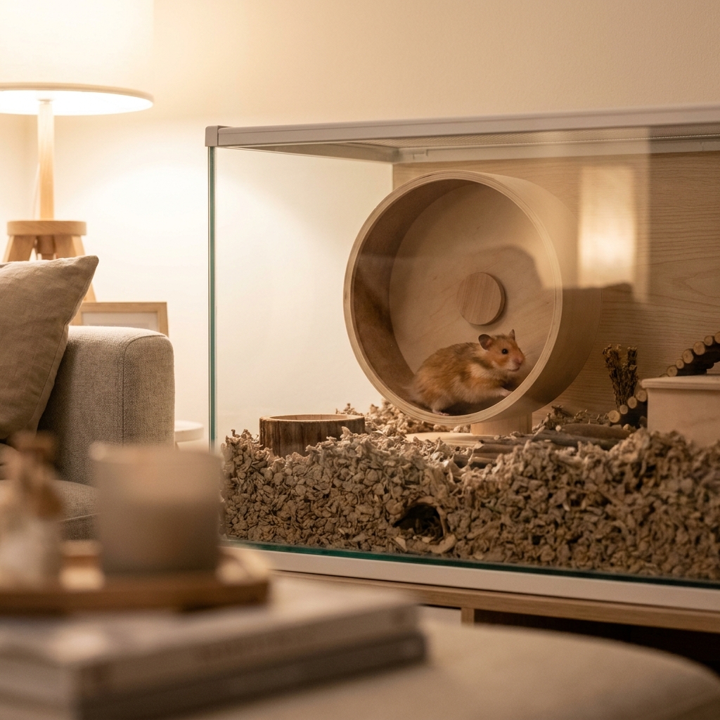 Hamster cage size and running wheel requirements: the minimum your hamster ac... (enrichment) — Exotic Pets / Husbandry cover image