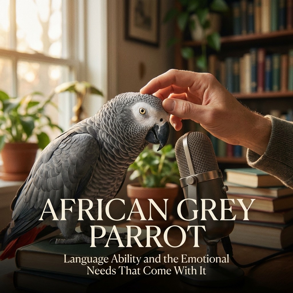 African grey parrot: language ability and the emotional needs that come with it (emotional needs) — Exotic Pets / Parrots cover image