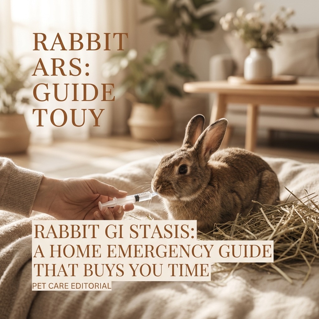Rabbit GI stasis: a home emergency guide that buys you time (gi stasis) — Exotic Pets / Rabbit Health cover image