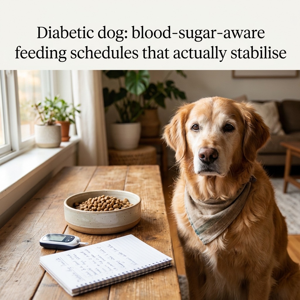 Diabetic dog: blood-sugar-aware feeding schedules that actually stabilise (canine diabetes) — Dogs / Clinical Nutrition cover image