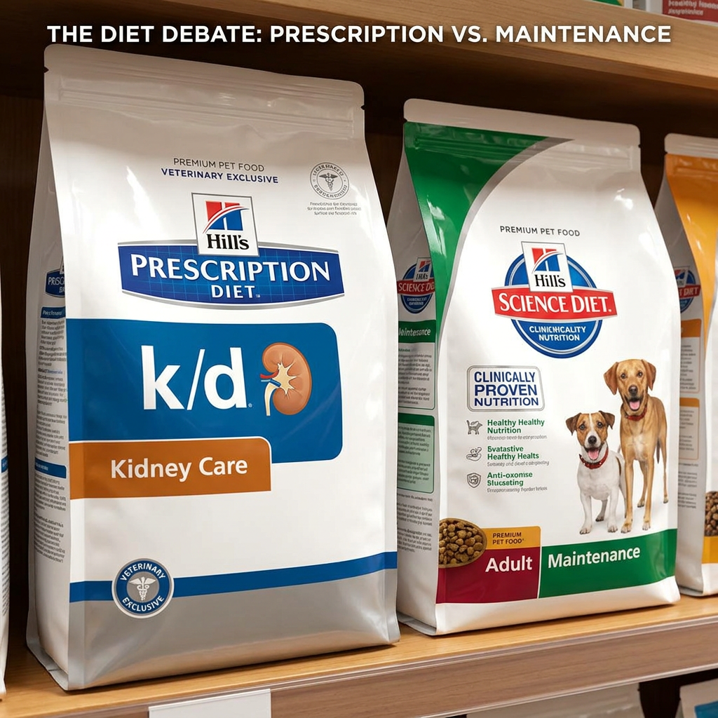 Prescription diets vs maintenance diets: what's actually different in the bag (veterinary nutrition) — Pets / clinical-nutrition cover image