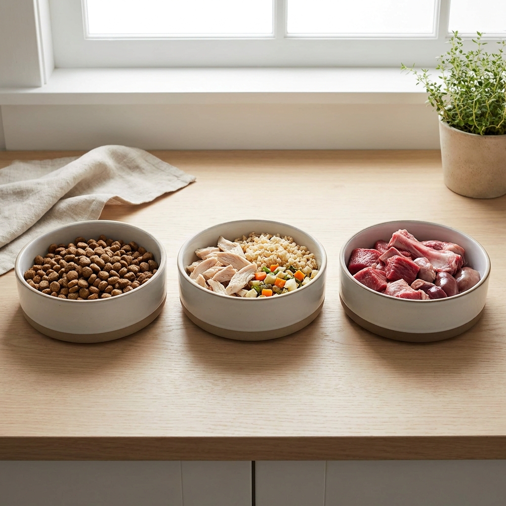 Kibble vs home-cooked vs raw: an evidence-based comparison (complete and balanced) — Dogs / Nutrition cover image