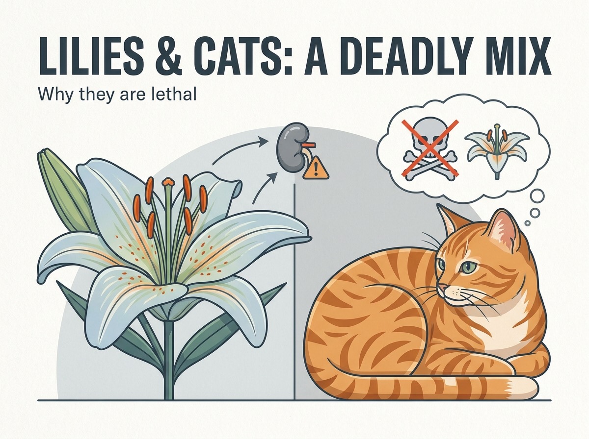 Section — common lily species dangerous to cats
