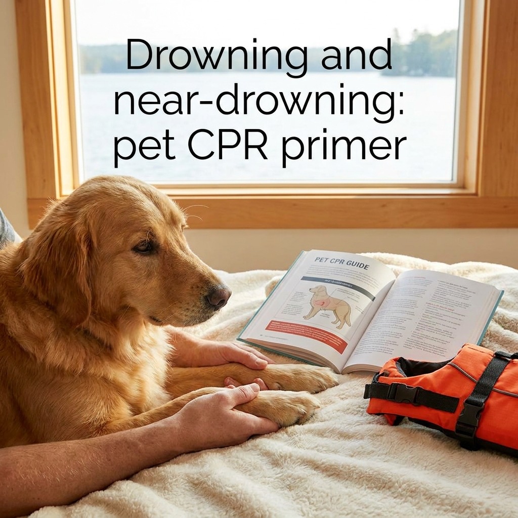 Drowning and near-drowning in pets: a CPR primer that actually helps (near-drowning) — Emergency / CPR & First Aid cover image