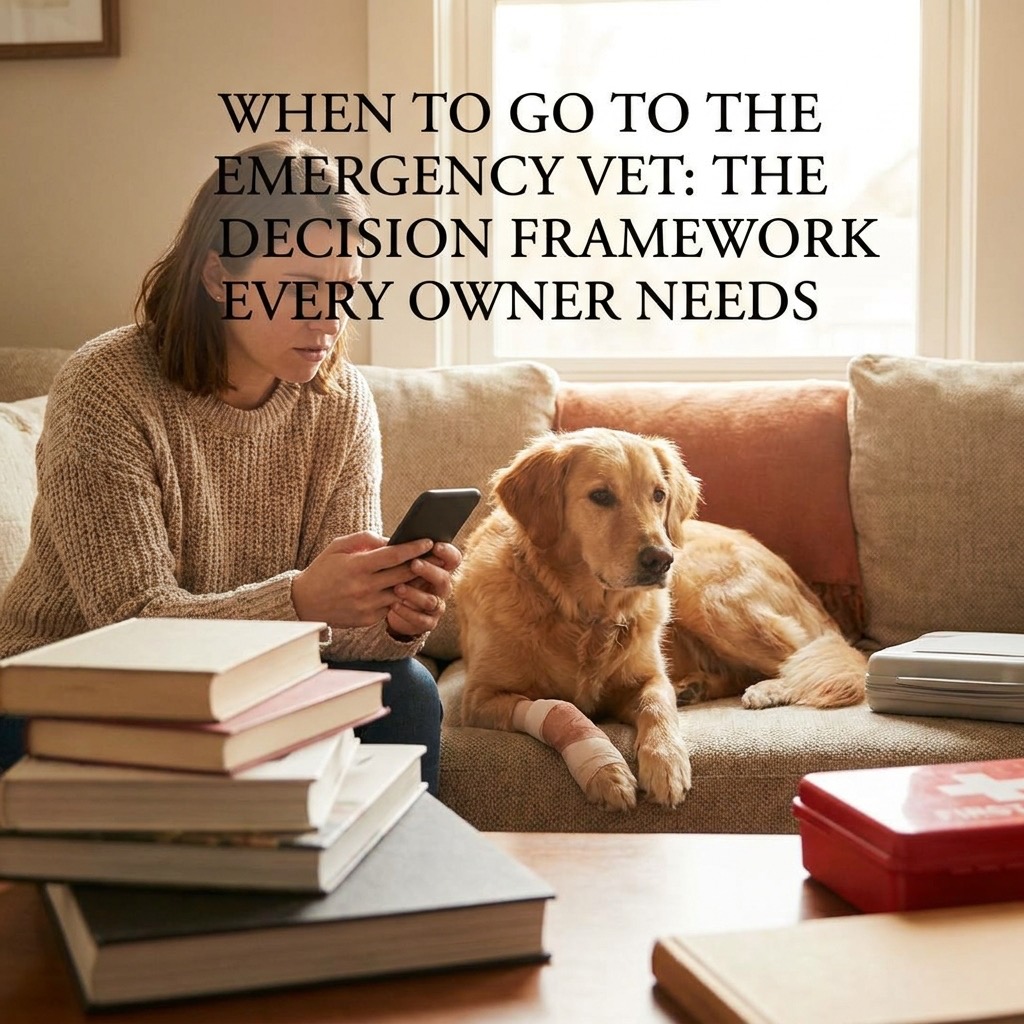 When to go to the emergency vet: the decision framework every owner needs (emergency vet) — Emergency / Triage cover image